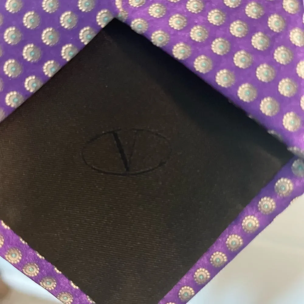 Valentino 100% silk tie - purple
